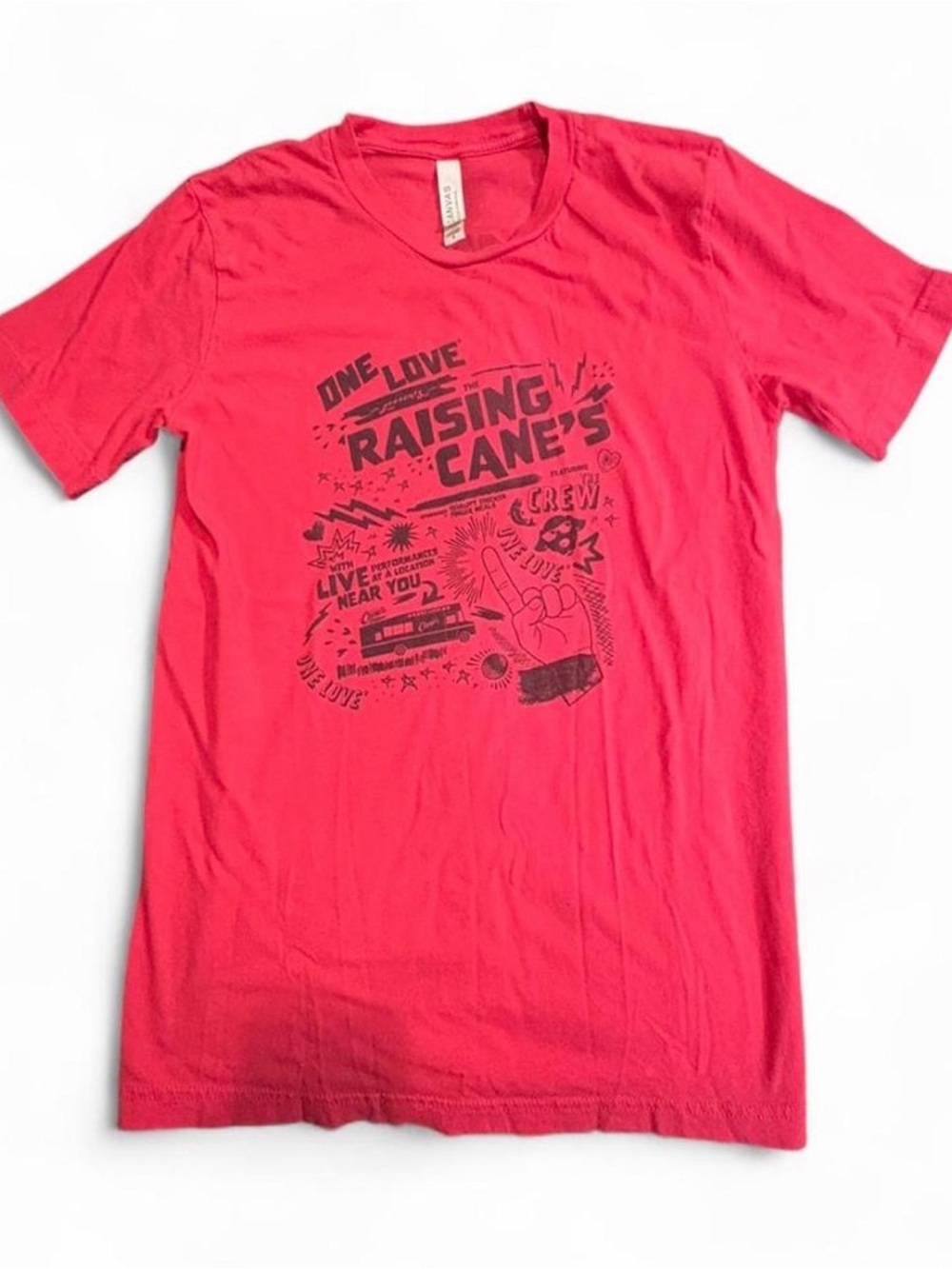 Raising Cane's Graphic Logo T-Shirt - Pink Sz S